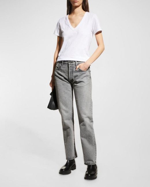 Rag & Bone White The Vee Basic T-Shirt