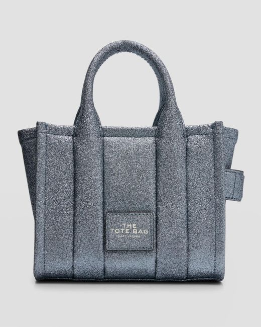 Marc Jacobs Gray The Galactic Glitter Crossbody Tote Bag