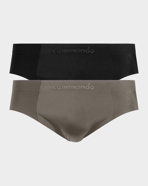 Commando Black Apos;S Ultimate Bonded 2-Pack Micro-Tech Brief Set for men