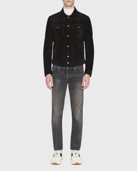 Tom Ford Black Apos;S Suede Western Jacket for men