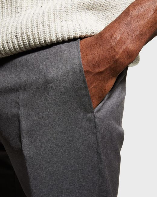 Zanella Gray Apos;S Parker New Basic Wool Pants for men