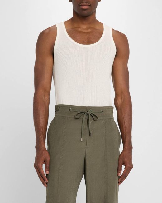 Jonathan Simkhai White Apos;S Ribbed Tank Top for men