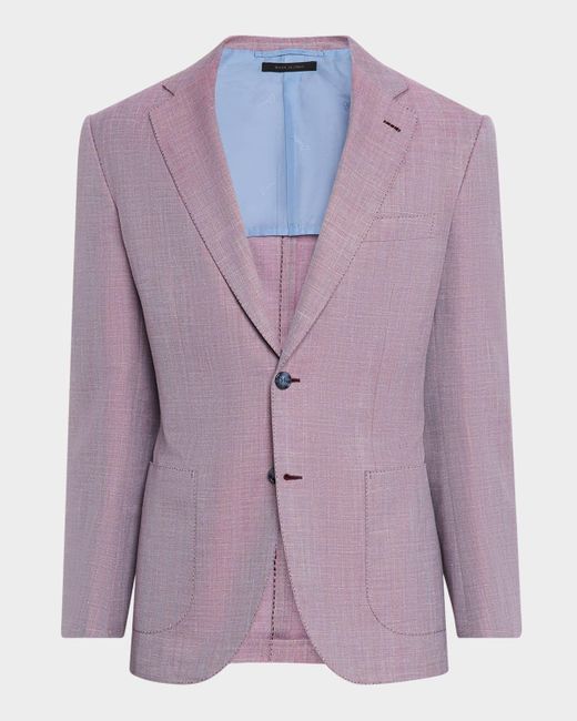 Brioni Purple Herringbone Blazer for men