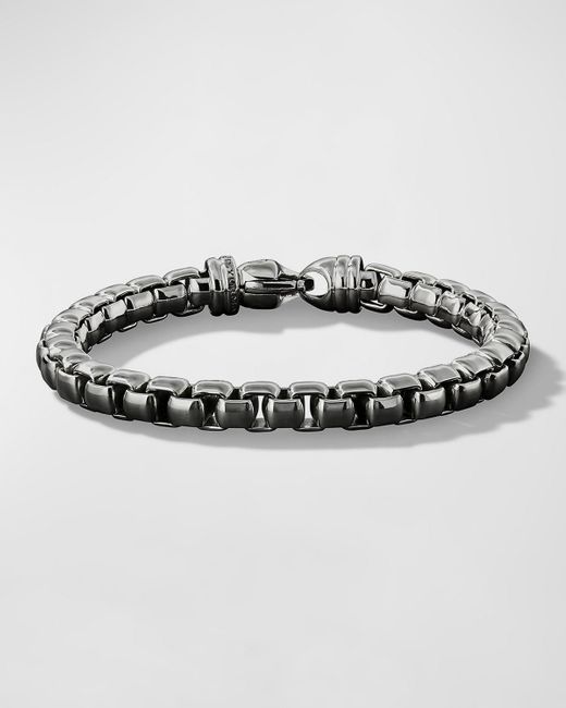 David Yurman Metallic Box Chain Bracelet In Silver, 5mm, Size 8" for men