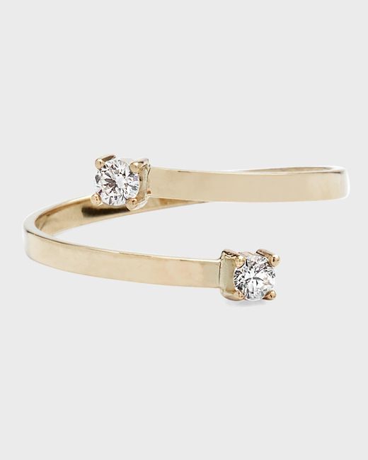 Lana Jewelry White Solo Double Diamond Ring