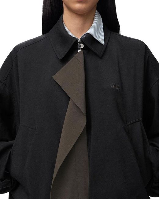 Loewe Black Balloon Contrast Panel Jacket