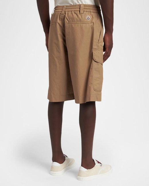 Moncler Brown Apos;S Drawstring Cargo Shorts for men