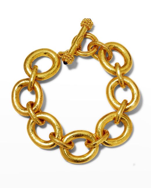 Elizabeth Locke Metallic 19k Padova Link Bracelet