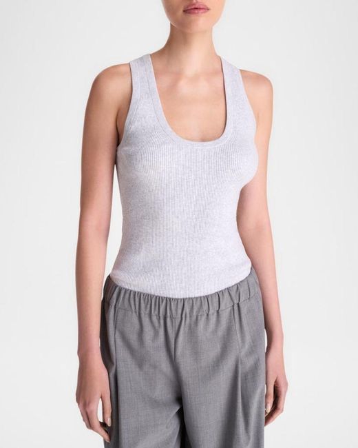 Twp Gray Ribbed Wool Tank Top