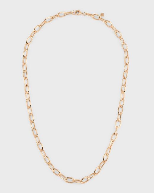 Walters Faith White 18k Rose Gold Oval Chain Link Necklace, 20"l