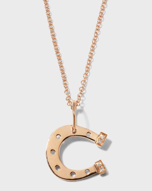 Bridget King Jewelry Metallic Mini Horseshoe Necklace