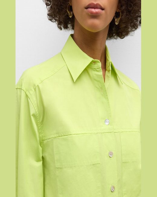 Finley Green Nash Taffeta Mini Shift Shirtdress
