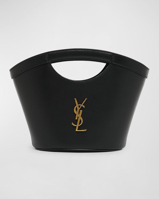 Saint Laurent Black Mini Ysl Top-Handle Bag