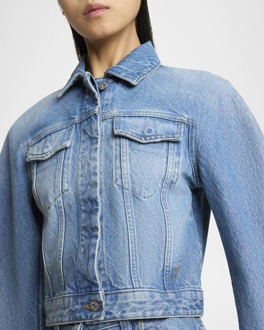 Jacquemus Blue The Oval Denim Jacket