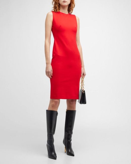 Spanx The Perfect Ponte Sheath Dress in Red Lyst