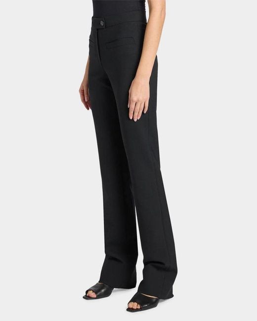 Courreges Black Two-Button Bootcut Pants