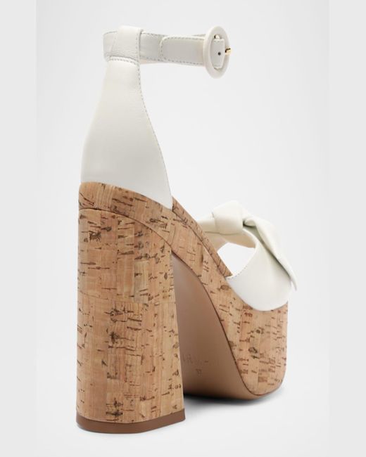 Alexandre Birman White Maxi Clarita Flare 120 Sandals