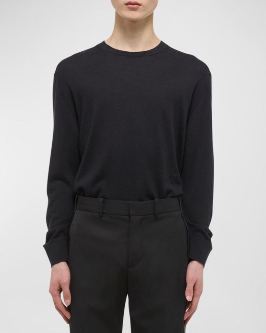 Helmut Lang Black Sweater With Curved Sleeves for men