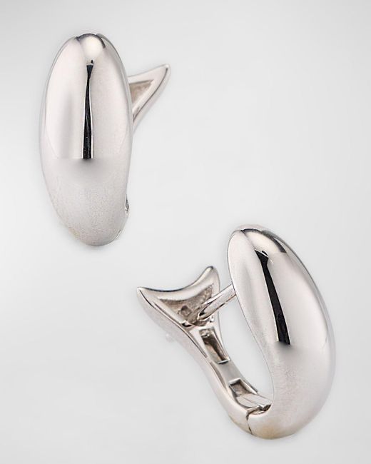Monica Rich Kosann Metallic 925 Fish Earrings