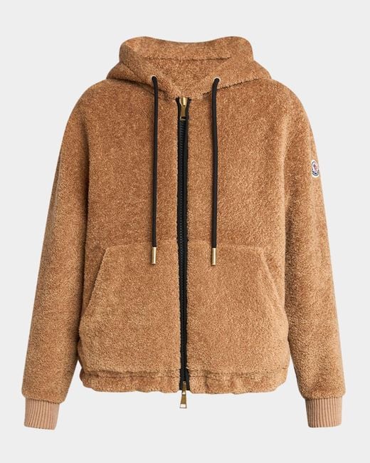 Moncler Brown Reversible Zip-Up Cardigan