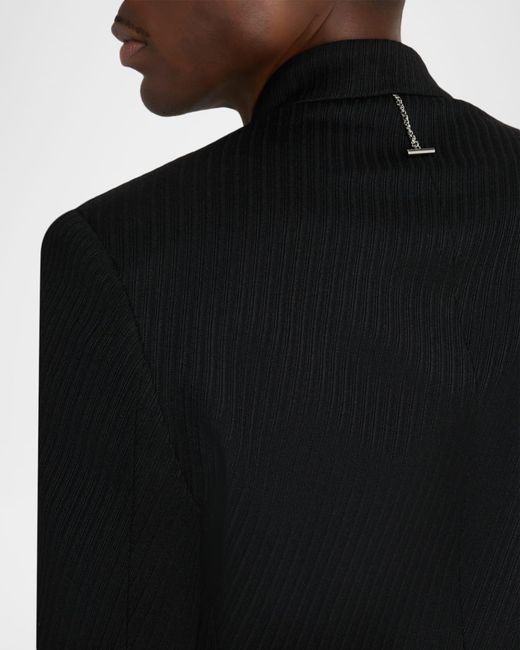 McQueen Black Apos;S Shrunken Exploded Tweed Blazer for men