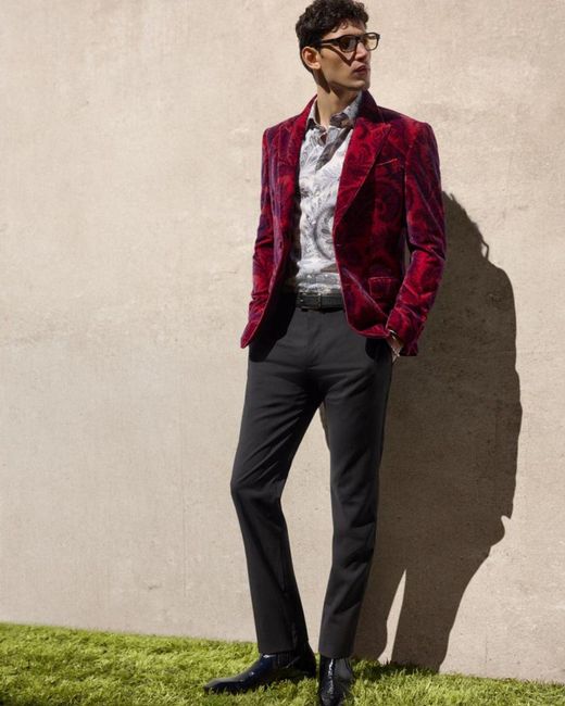 Etro Black Apos;S Slim Flat-Front Evening Pants for men