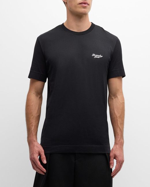 Givenchy Black Slim-Fit Logo T-Shirt for men