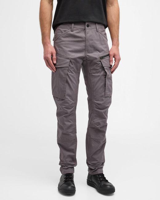 G-Star RAW Blue Rovic Zip 3D Tapered Cargo Pants for men