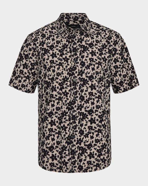 Vince Black Star Lily Short-Sleeve Shirt for men