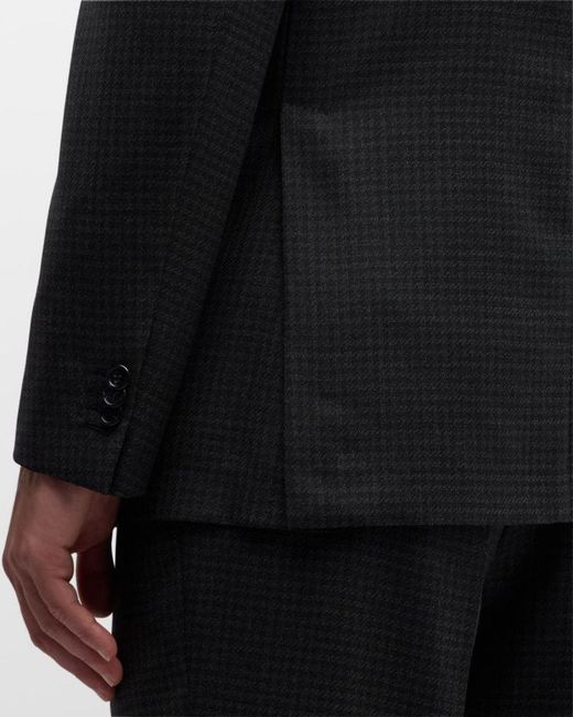 Brioni Black Apos;S Wool Houndstooth Suit for men