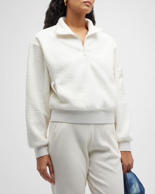 Alo Yoga Micro Sherpa Solstice Pullover in Gray | Lyst