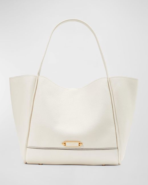Kate Spade Gramercy Large Pebbled Leather Tote Bag in Natural Lyst