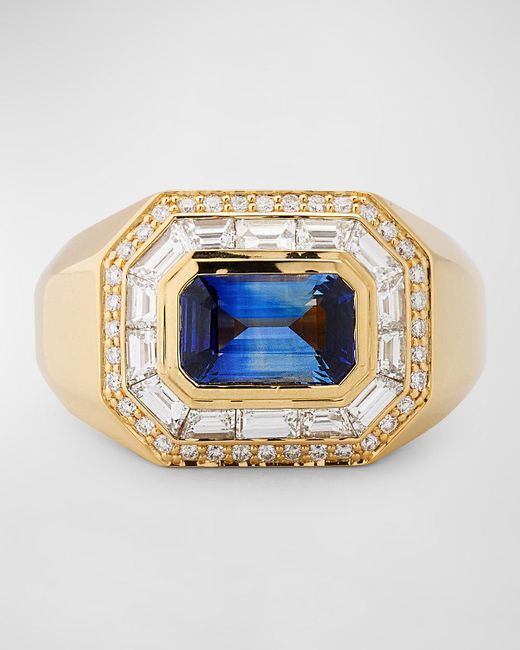 Sorellina Blue 18K Ring With Sapphire And Gh-Si Diamonds