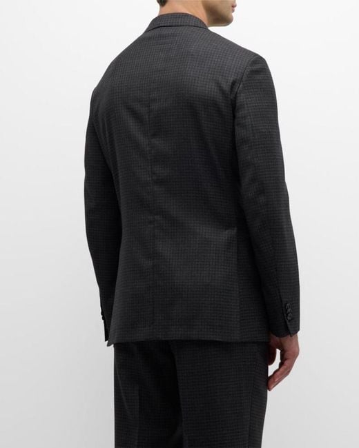 Brioni Black Apos;S Wool Houndstooth Suit for men