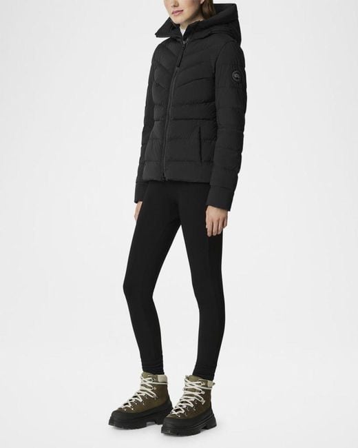 Canada Goose Black Clair Hooded Down Puffer Jacket