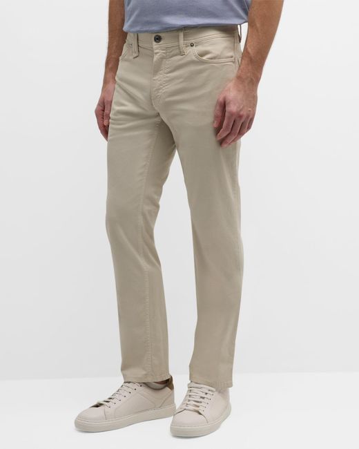 Brioni Natural Cotton-Stretch 5-Pocket Pants for men