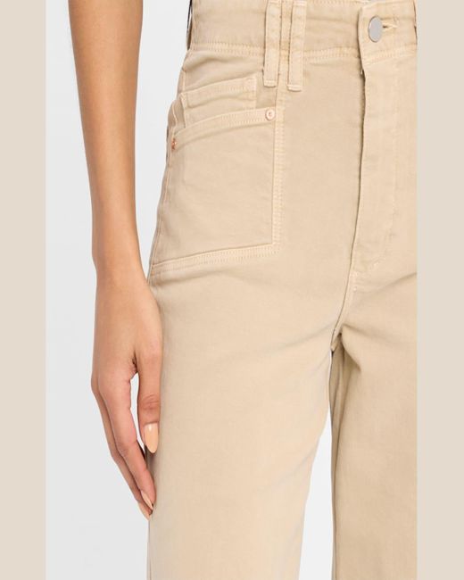 PAIGE Natural Anessa Raw Hem Jeans With Set-In Pockets