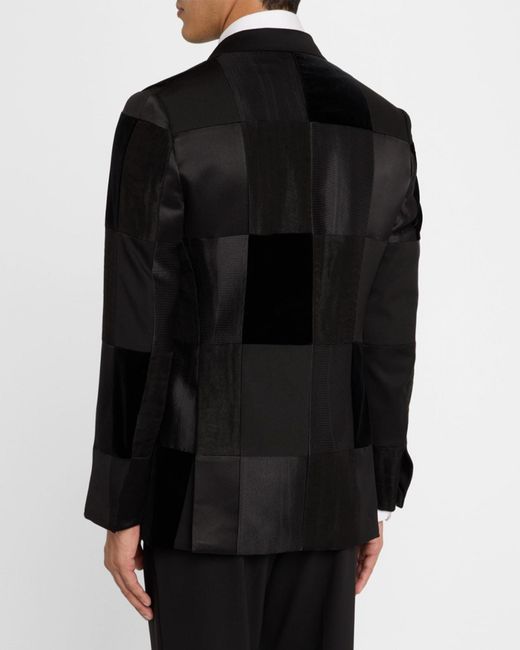 Brioni Black Apos;S Virgilio Patchwork Dinner Jacket for men