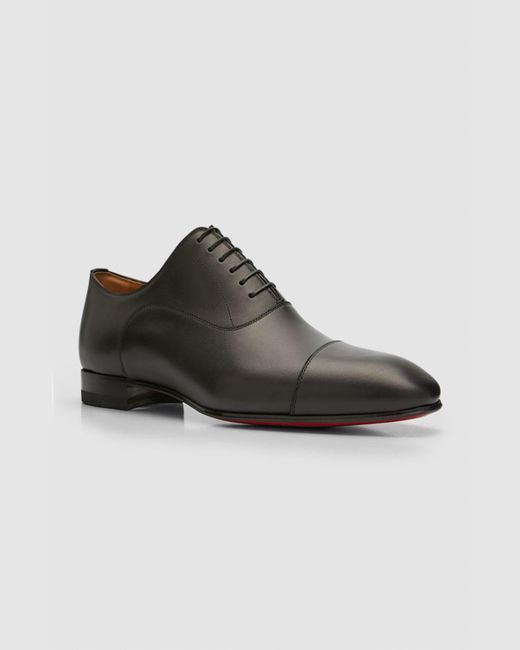 Christian Louboutin Brown Greggo Lace-up Leather Dress Shoes for men