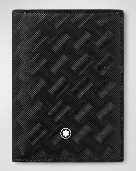 Montblanc Black Extreme 3.0 Embossed Leather Bifold Card Holder for men