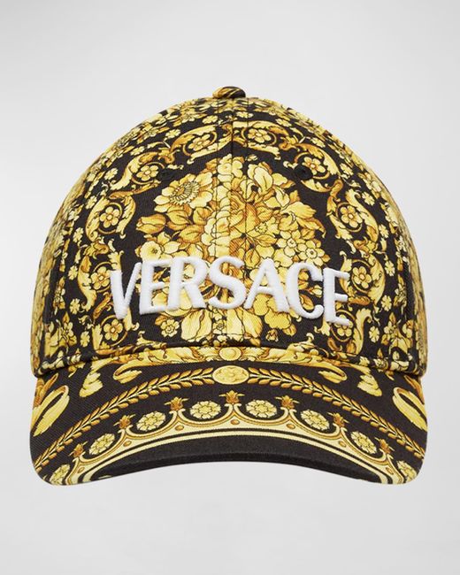Versace Metallic Barocco Baseball Cap for men