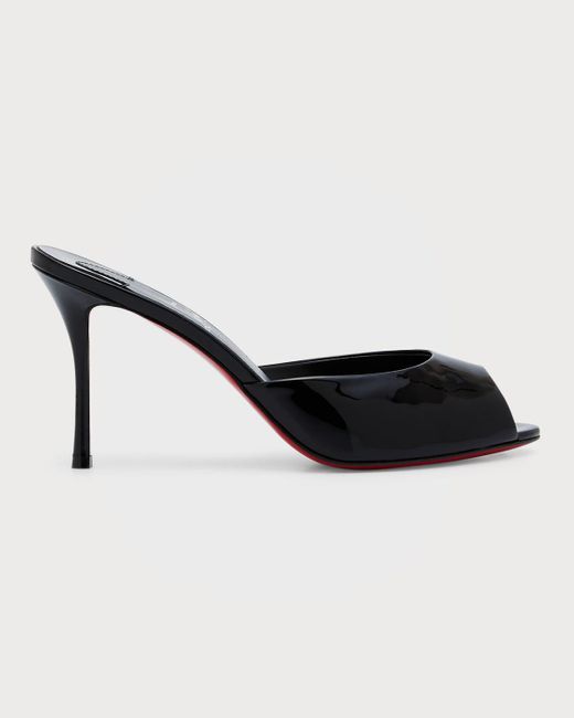 Christian Louboutin Black Me Dolly Patent Sole Sandals