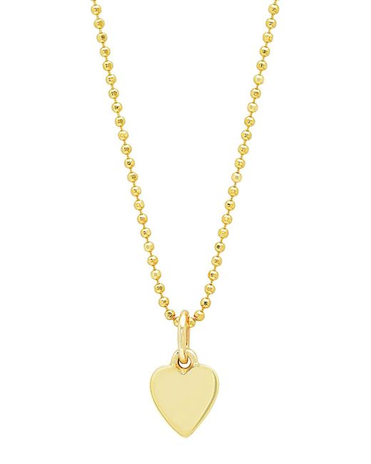 Jennifer Meyer Metallic 18k Heart Charm Necklace