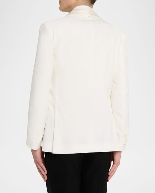 Brioni White Apos;S Trevi Single-Breasted Wool Dinner Jacket for men