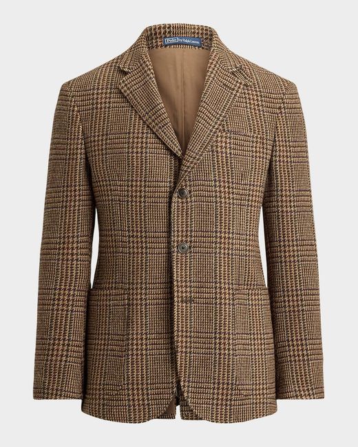 Polo Ralph Lauren Brown Glen Plaid Wool Tweed Sport Jacket for men