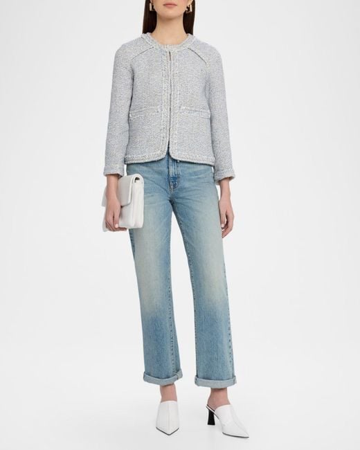 Rag & Bone Gray Clarice Tweed Jacket