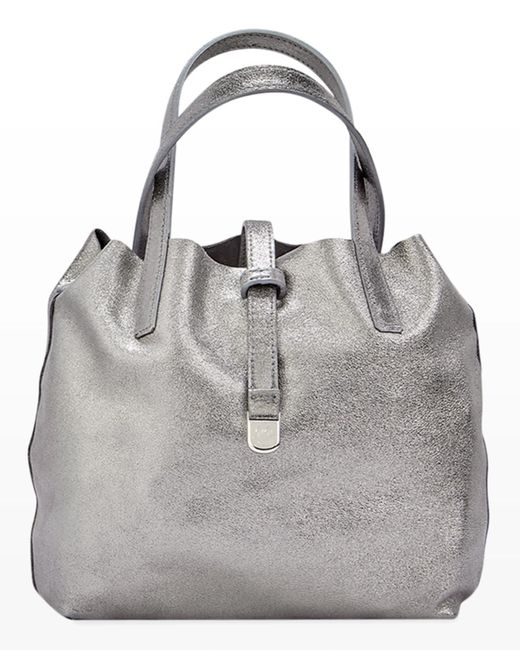 Gigi New York Gray Luna Mini Reversible Tote Bag