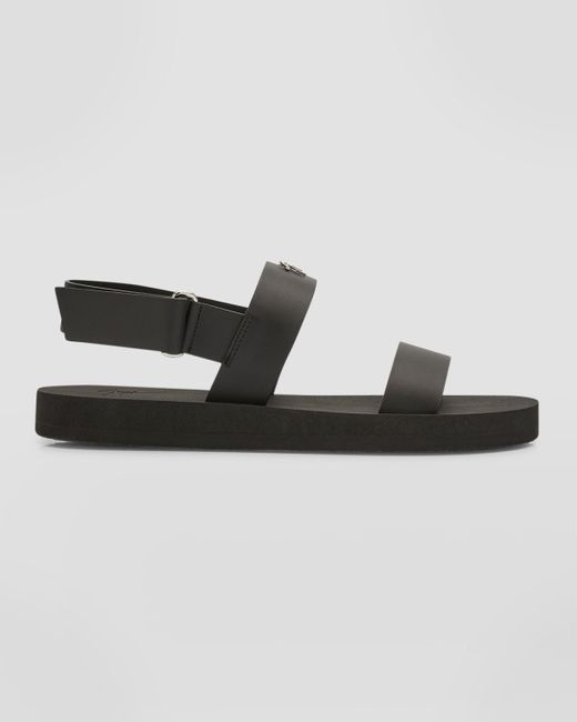 Giuseppe Zanotti Black Gz Saiph Leather Sandals for men