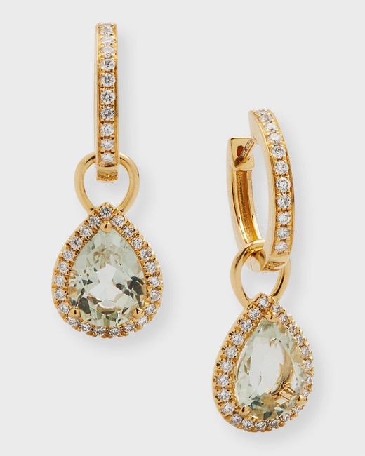 Kiki McDonough Metallic Grace 18k Detachable Drop Earrings With Topaz And Diamonds