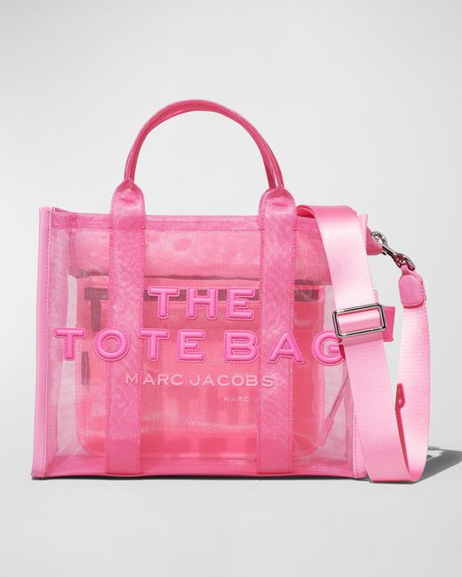 Marc Jacobs Pink The Medium Mesh Tote Bag